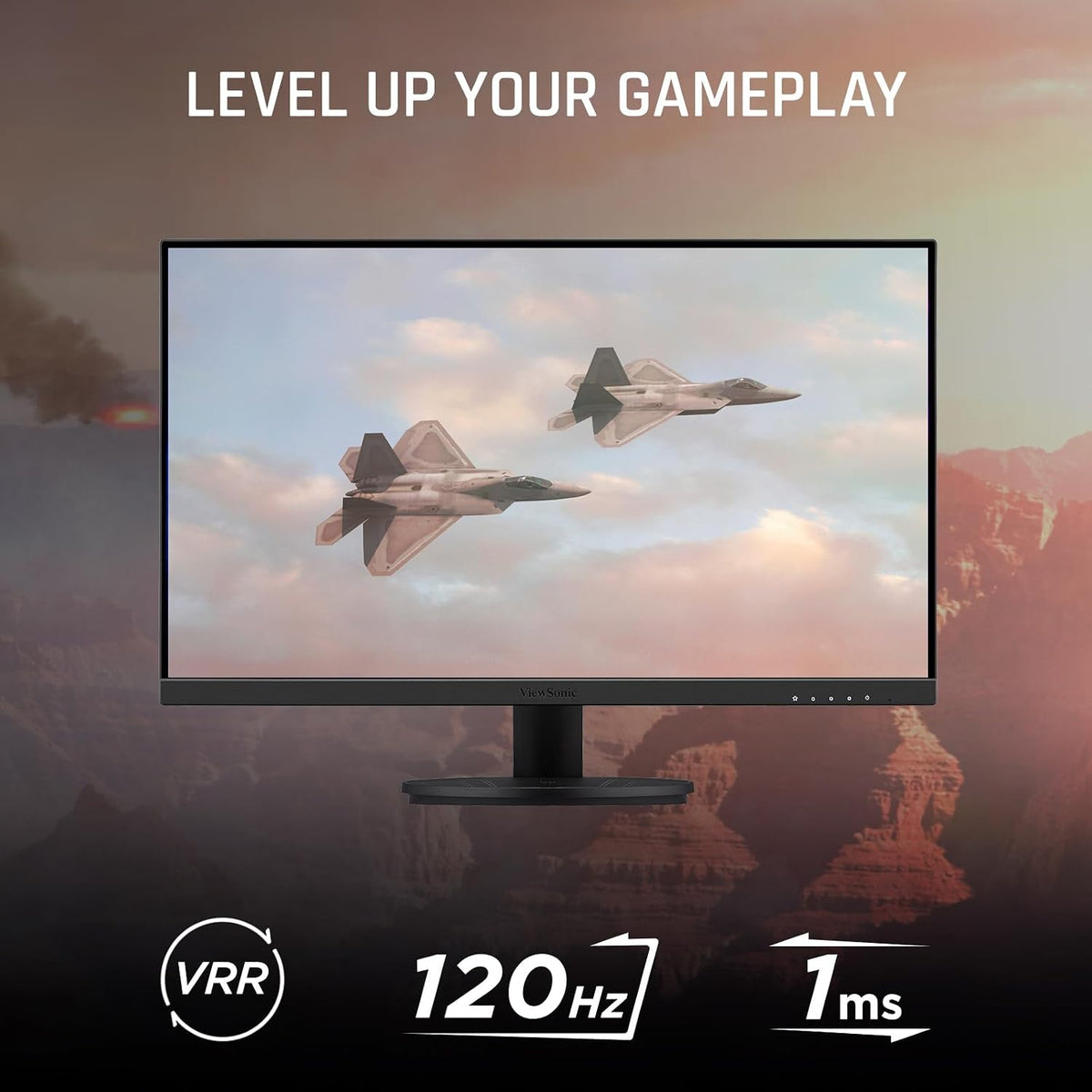 VX2416A 24 Inch 1080p Gaming Monitor, IPS Display with 120Hz and 1ms for Smooth Home Entertainment, Eye Care