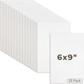 Mat Board Center 25 Pack 6x9 Corrugated Cardboard Sheets 1/8" Flat Inserts