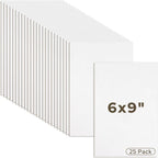 Mat Board Center 25 Pack 6x9 Corrugated Cardboard Sheets 1/8" Flat Inserts