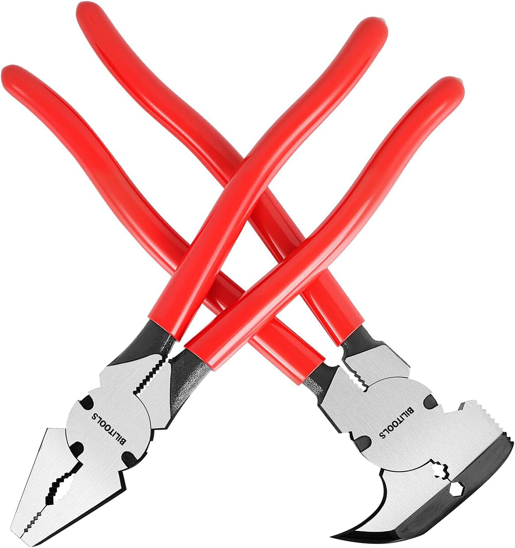 2-Piece 10" Fencing Pliers Set, Light & Heavy Duty with Pouch