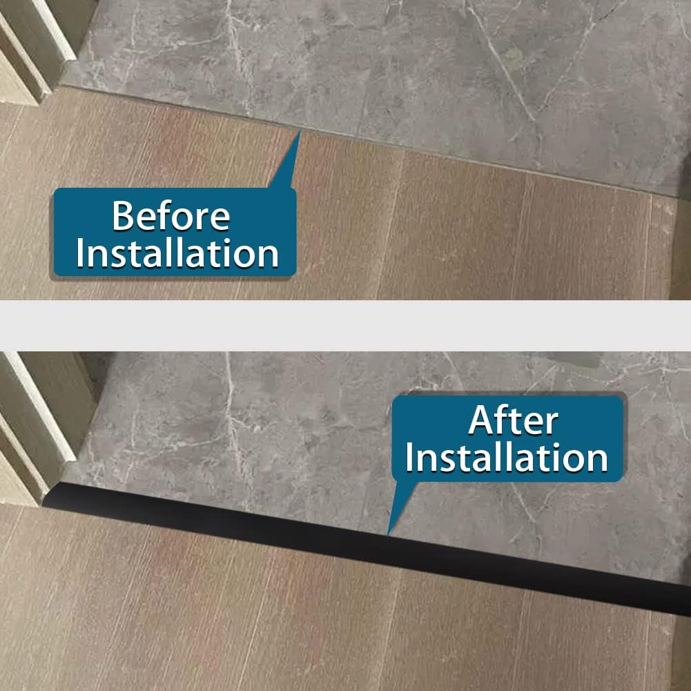 Vinyl Floor Transition Strip Self Adhesive 2" Wide, Pure Color