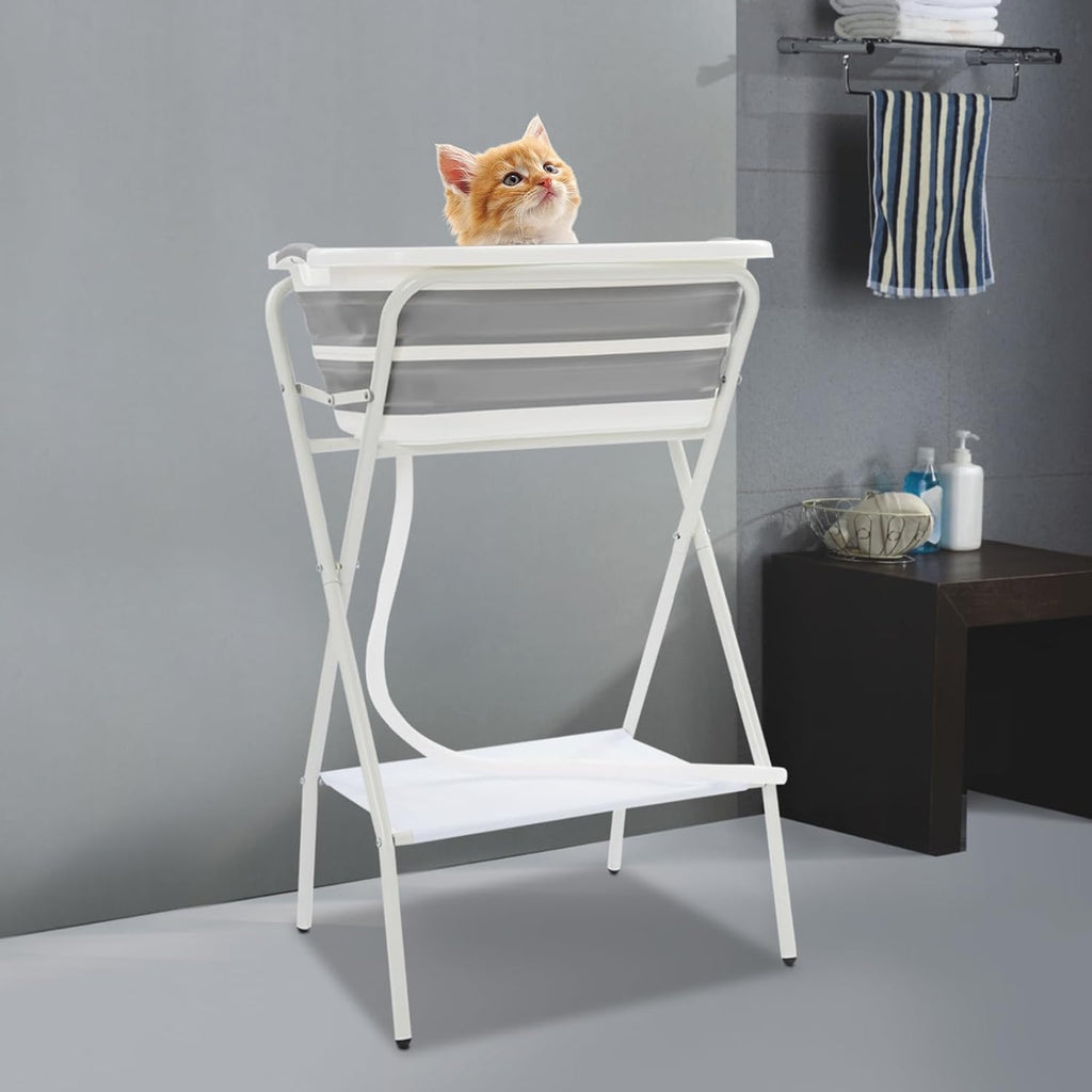 Dog Bathtub 110lbs Foldable Portable Elevated Dog Washing Station