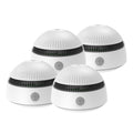 ZWE Photoelectric Home Safety Detector, 85dB Siren, Test & Silence, 4-Pack