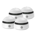 ZWE Photoelectric Home Safety Detector, 85dB Siren, Test & Silence, 4-Pack