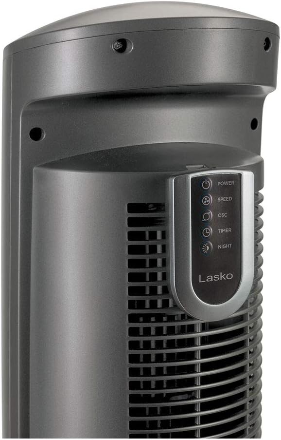 Lasko Oscillating Tower Fan with Remote - 42" - T42951 - Silver