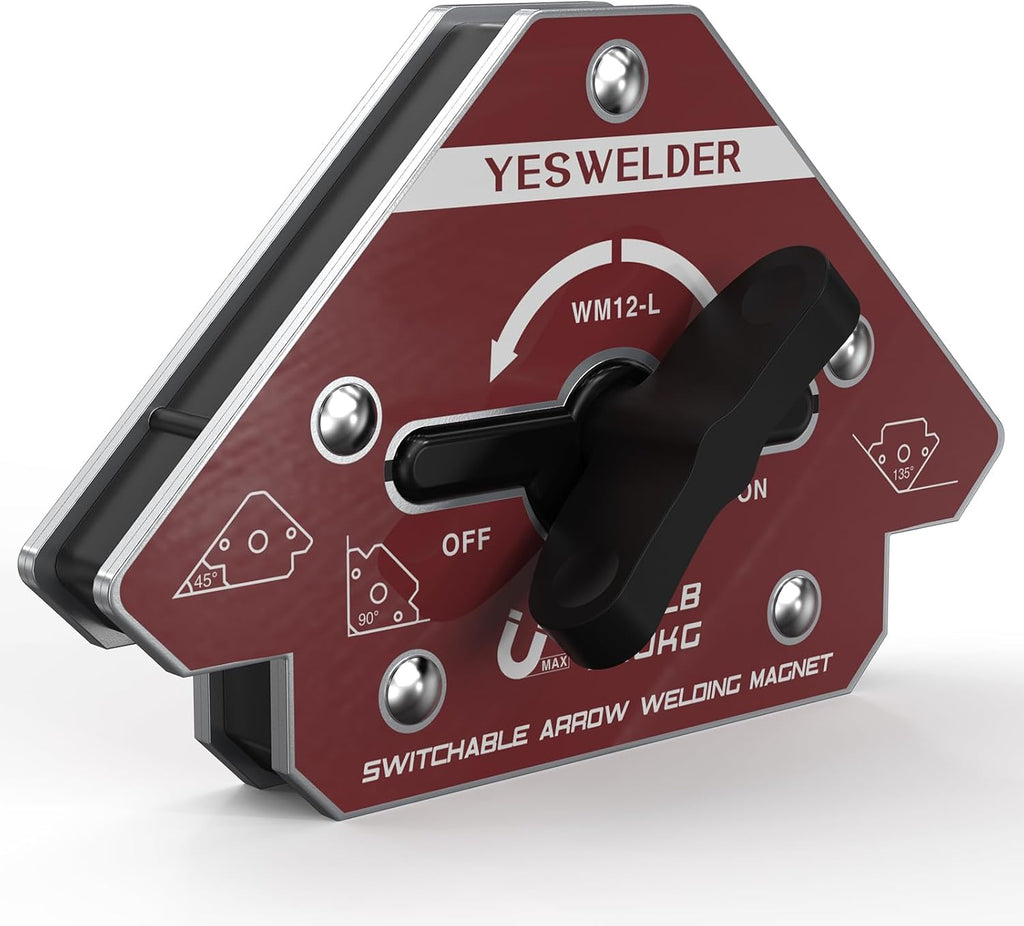 Switchable Welding Magnet, 176 lb On/Off Arrow Magnetic Holder | strong magnetic holding support, workpiece