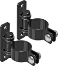 Gate Hinges Heavy Duty Carbon Steel Chain Link Fence Parts Electroplated Finish, Removable Bolts for Wall Mount, Fits
