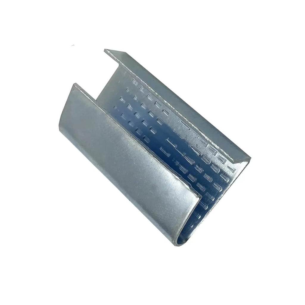Packaging Strapping Open Serrated Seals for 5/8" Strap Width Polyester (PET) Strapping, Banding Strapping Clips