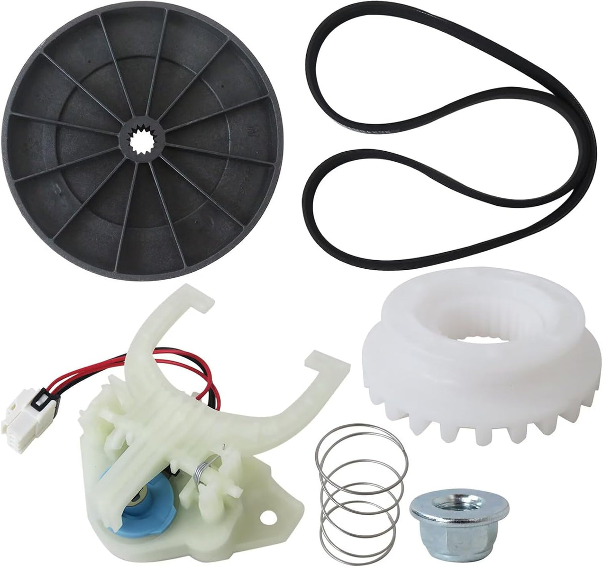 GRABOTE WH03X30517 Washer Shift Actuator WH01X27538 Drive Belt WH05X24185 Clutch WH01X24434 Spring WH03X32097 Drive Pulley for GE Model GTW460AMJ0WW GTW460AMJ1WW GTW460AMJ2WW GTW460AMJ3WW
