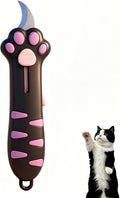 Cat Claw Box Cutter,Portable Retractable Cute Cat Paw Box Knife
