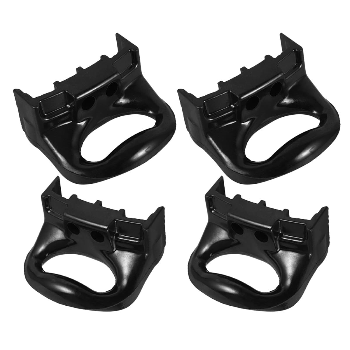 4 Pack Black Plastic Pot Side Handles for Cookware Replacement