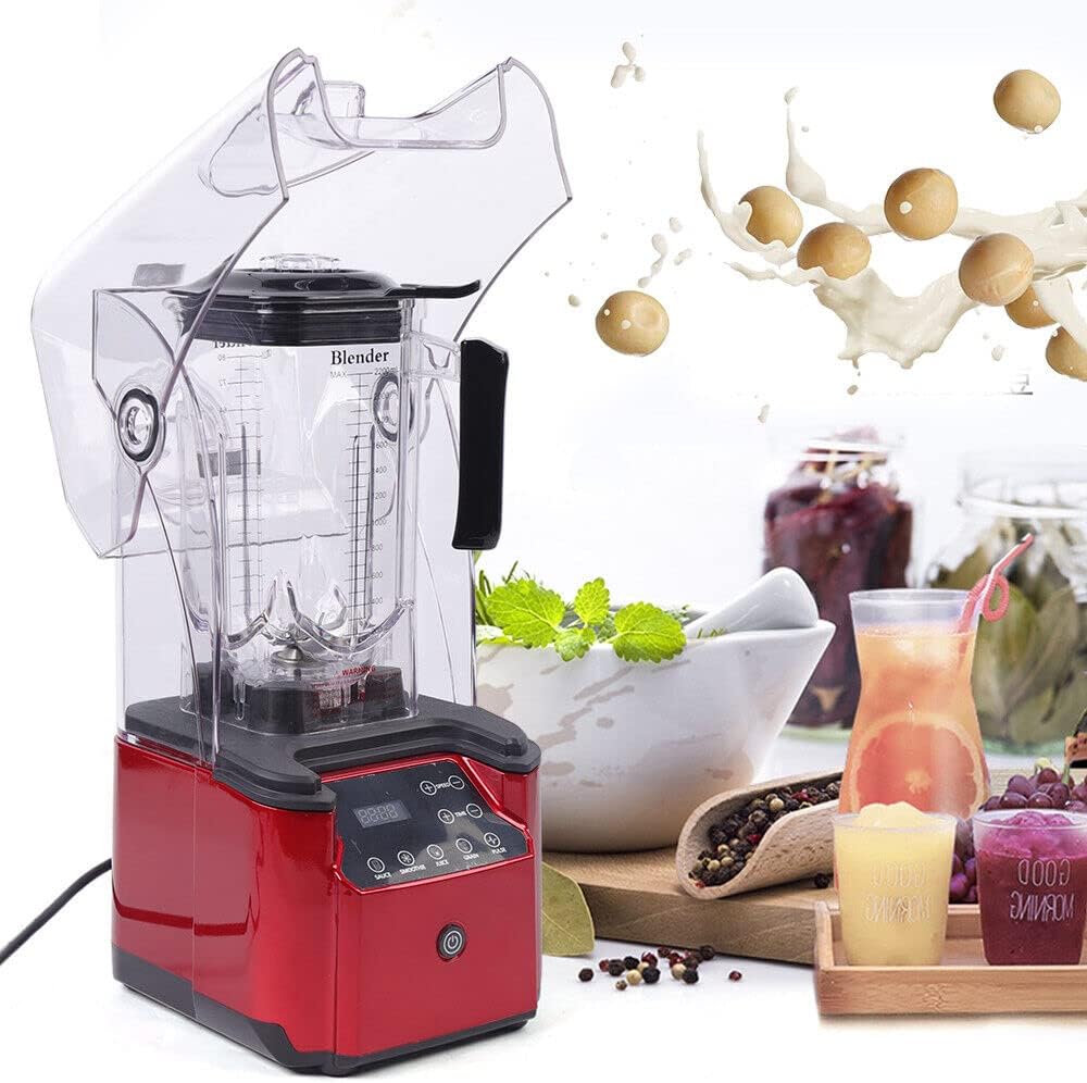 Professional Commercial Blender, Soundproof Cover Blender With Shield Quiet Sound Enclosure For Crushing Ice