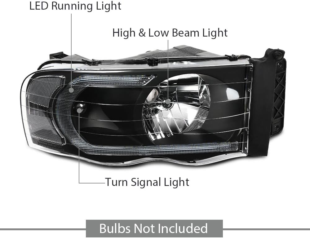 G-PLUS LED Headlights Compatible with Dodge Ram 1500 2002 2003 2004 2005