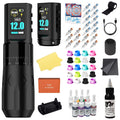 Tattoo Machine Kit, Aluminum Alloy, with Dual Batteries-Tattoo Kit - C