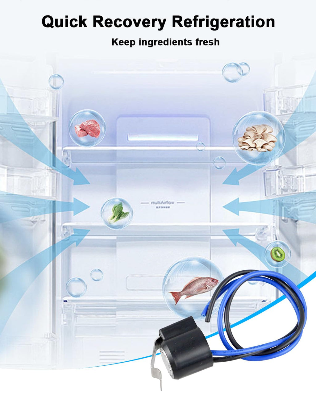Refrigerator Defrost Thermostat Replacement Fit for Frigidaire Electrolux