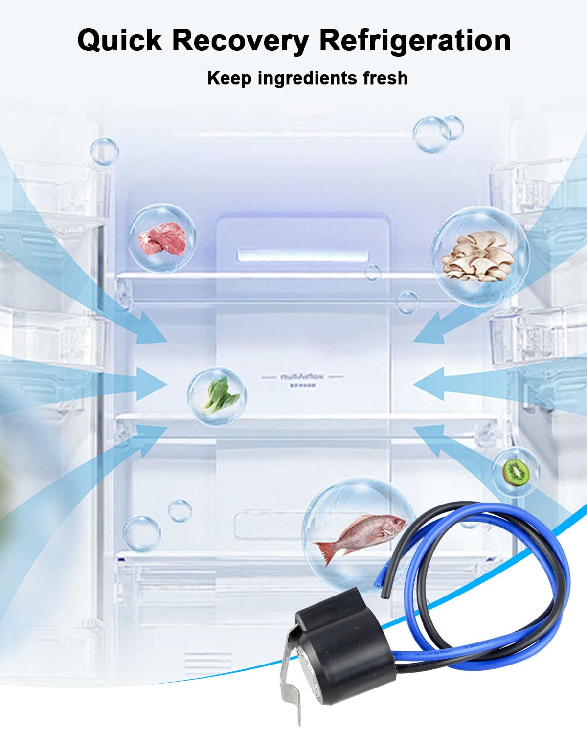 Refrigerator Defrost Thermostat Replacement Fit for Frigidaire Electrolux