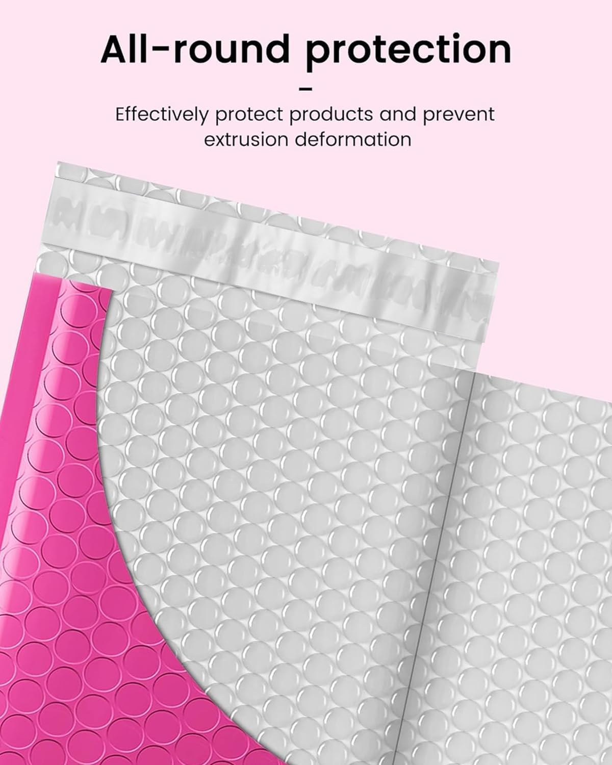 Bubble Mailers 6x10" Usable Size 6x9" Padded Envelopes Pink 25 Pack