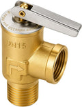 1Pack 1/2 in NPT Brass T&P Relief Valve