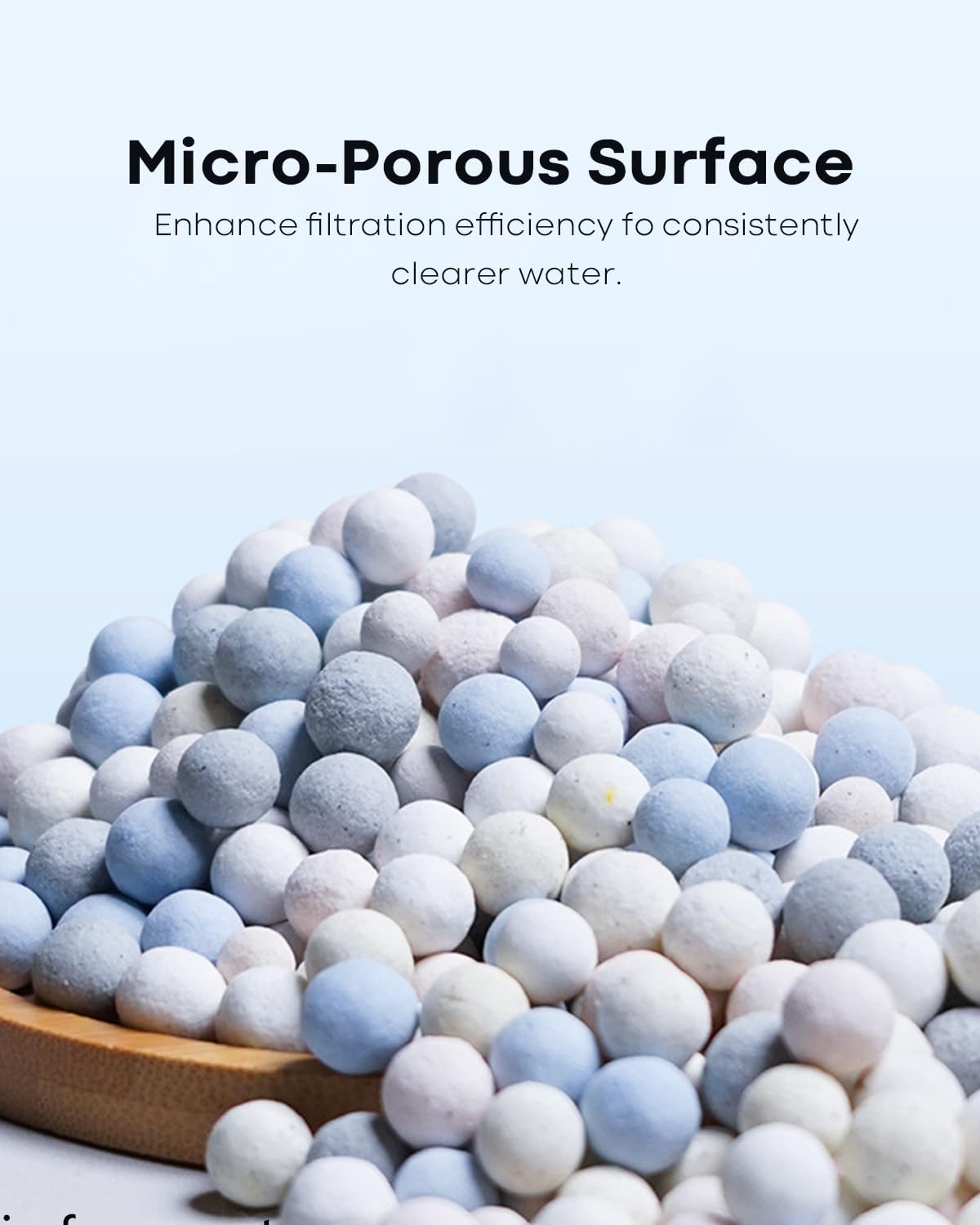 2 Pack Ceramic Bio Balls Sponge G1 Filter Media Replacement, Ceramic Rings Media Biological Material Filtration 1 to