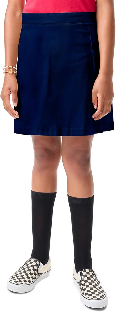 Big Girl's Girls Double-Pleated Scooter Skirt