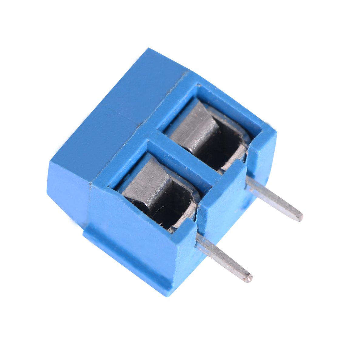 60PCS 2 Pin 5.08mm Pitch PCB Mount Screw Terminal Block Connectors Socket Strips 300V/ 16A KF301-2P Straight pins Electronic Circuit terminals