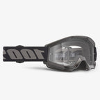 Strata Mini Kids Motocross Goggles - Black/Clear Lens