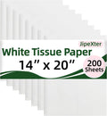 200 Sheets White Tissue Paper Bulk for Gift Wrapping & Bags