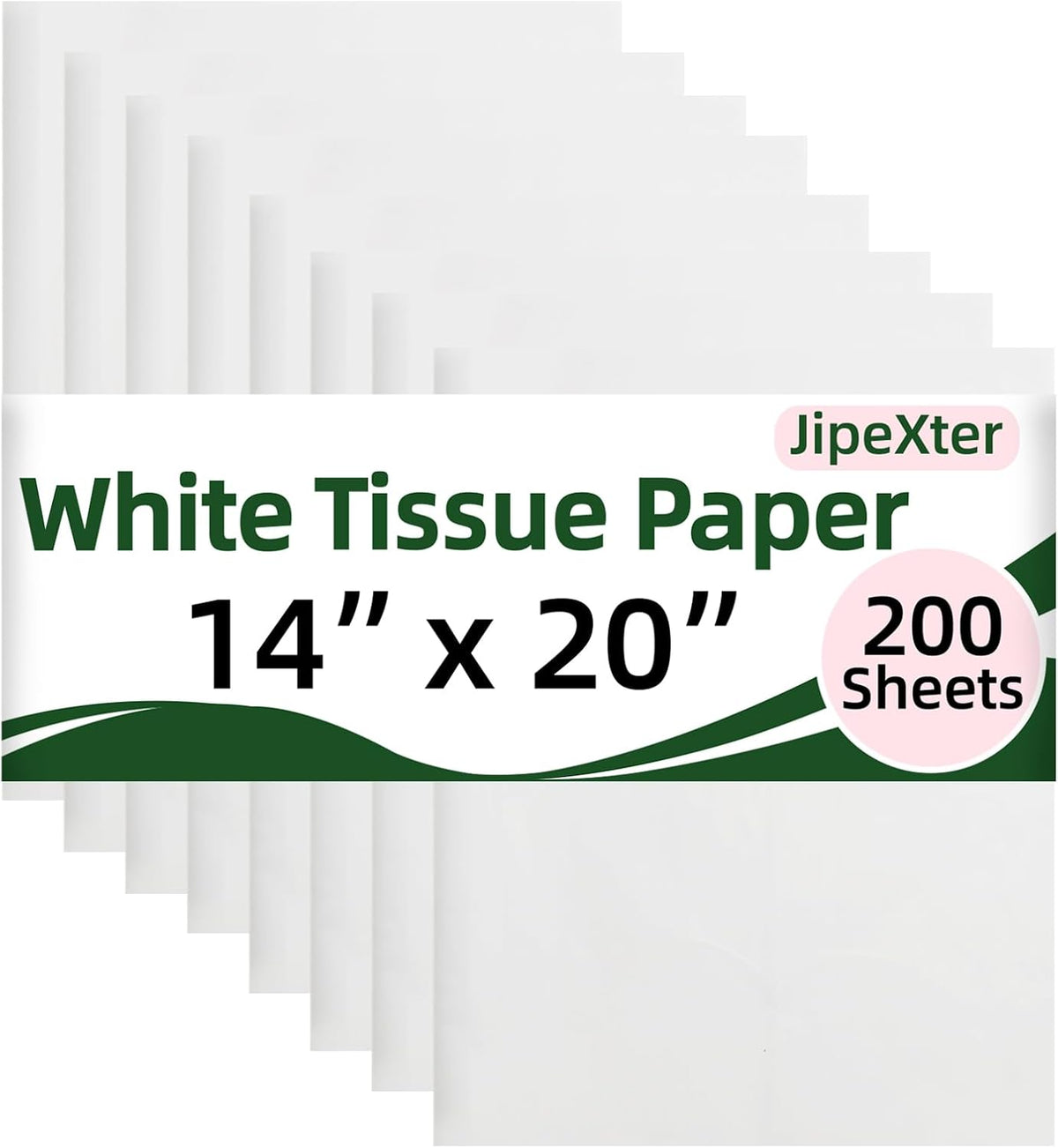 200 Sheets White Tissue Paper Bulk for Gift Wrapping & Bags