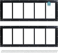 Shed Window 10"x29" 2 Pack Transom Window Fixed Design with Tempered Glass, Perfect for Shed, Chicken Coop, Barn