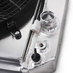 OHOB-COOL 3 Row Full Aluminum Radiator with Fan For 1984-1990 Chevy Corvette 5.7L V8 /1982-2002 S10 Conversion LS