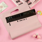 Poly Mailers 10x13 Inch Pink with Build-in Handle Shipping Bags 3 Mil Pretty Thick Self Adhesive Mailing Envelopes