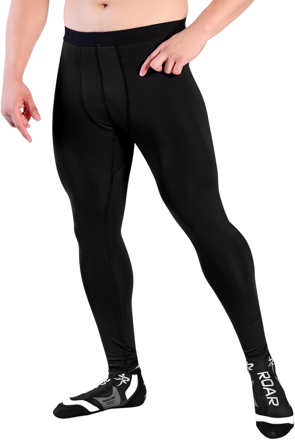 Compression Pants Men MMA Leggings No-Gi Grappling Spats BJJ Pants Compression Tights Jiu Jitsu Spats