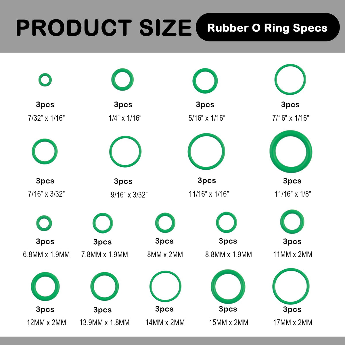 139PCS O Ring Assortment Kit,Multi-Size AC O Ring Kit Replacement Includes 85PCS AC Washers & 54PCS Rubber Gaskets,Universal ACS Seal Kits Car Accessories for ACS Systems