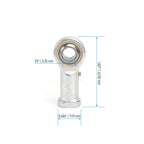 FOCMKEAS 2 PCS PHSB4L Spherical Rod End Bearings, 1/4" Bore, Left Hand
