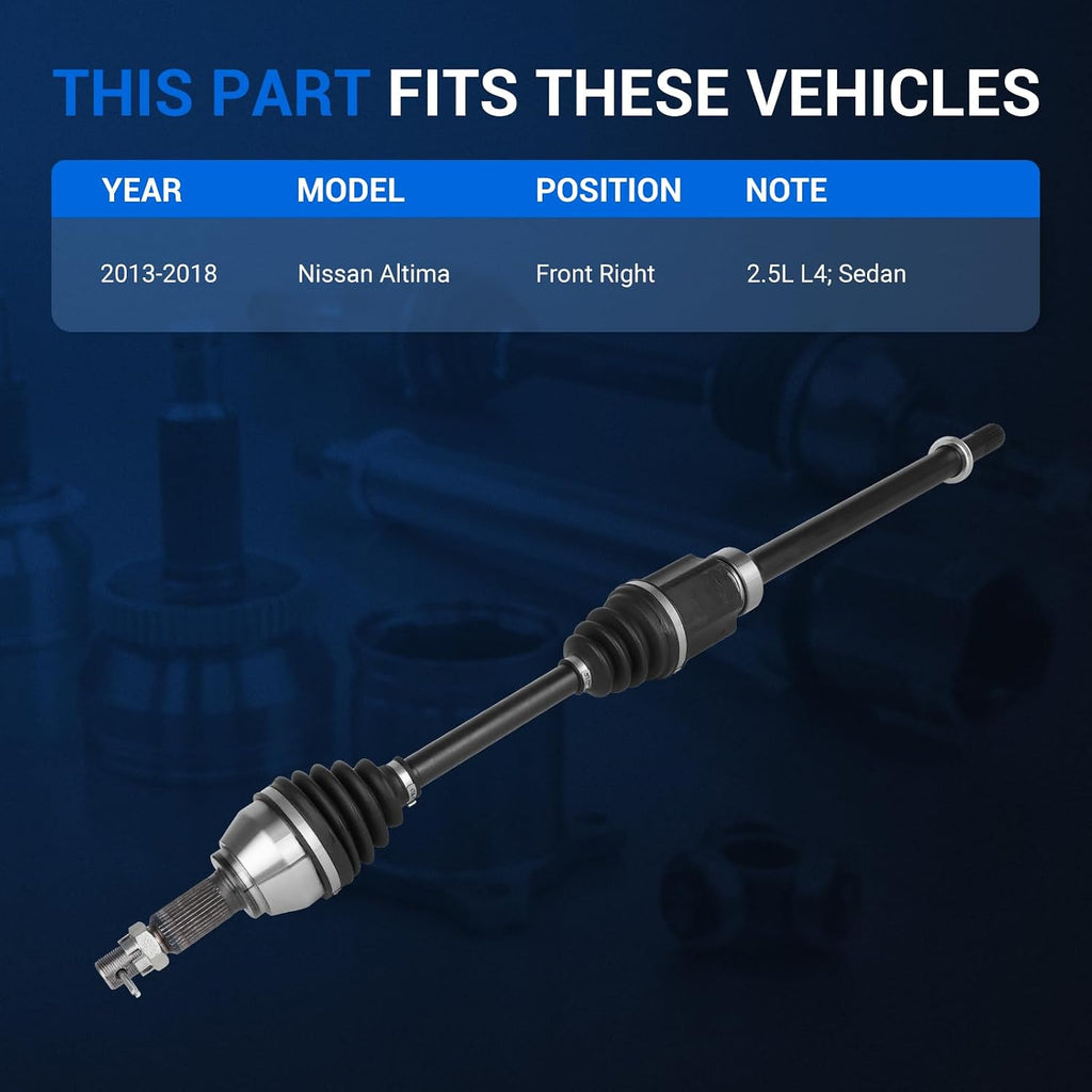 Autoround 666431 Front CV Axle Fits Nissan Altima 2013-2018 L4 2.5L