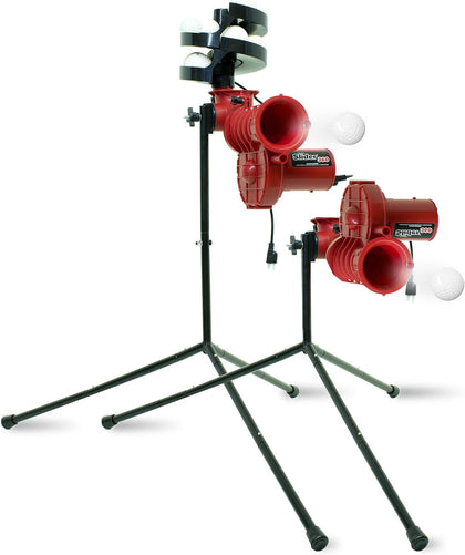 Sports Slider Lite 360 Baseball Pitching Machine with Automatic Ball Feeder - Accurate 360-Degree Delivery, Durable