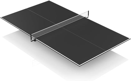 8ft x 4ft Foldable Ping Pong Table Topper for Pool Table, Professional Table Tennis Conversion Top with Net & Premium