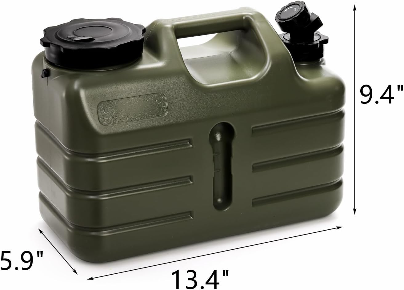 Water Container with Spigot, 3 Gallon Camping Water Storage Container, BPA Free Portable Thick Water Dispenser Tank