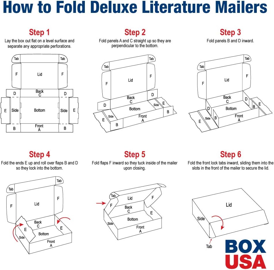 24" Deluxe Shipping Boxes 24"L x 14"W x 4"H, 25-Pack - White Box Mailers for Packaging, Storage, Gifts or Bulk