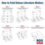 11" Deluxe Shipping Boxes 11 1/8"L x 8 3/4"W x 4"H, 50-Pack - White Box Mailers for Packaging, Storage, Gifts or Bulk