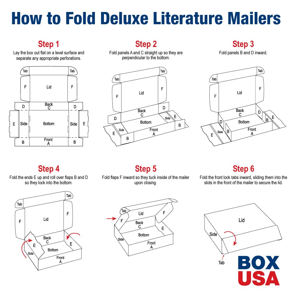 11" Deluxe Shipping Boxes 11 1/8"L x 8 3/4"W x 4"H, 50-Pack - White Box Mailers for Packaging, Storage, Gifts or Bulk