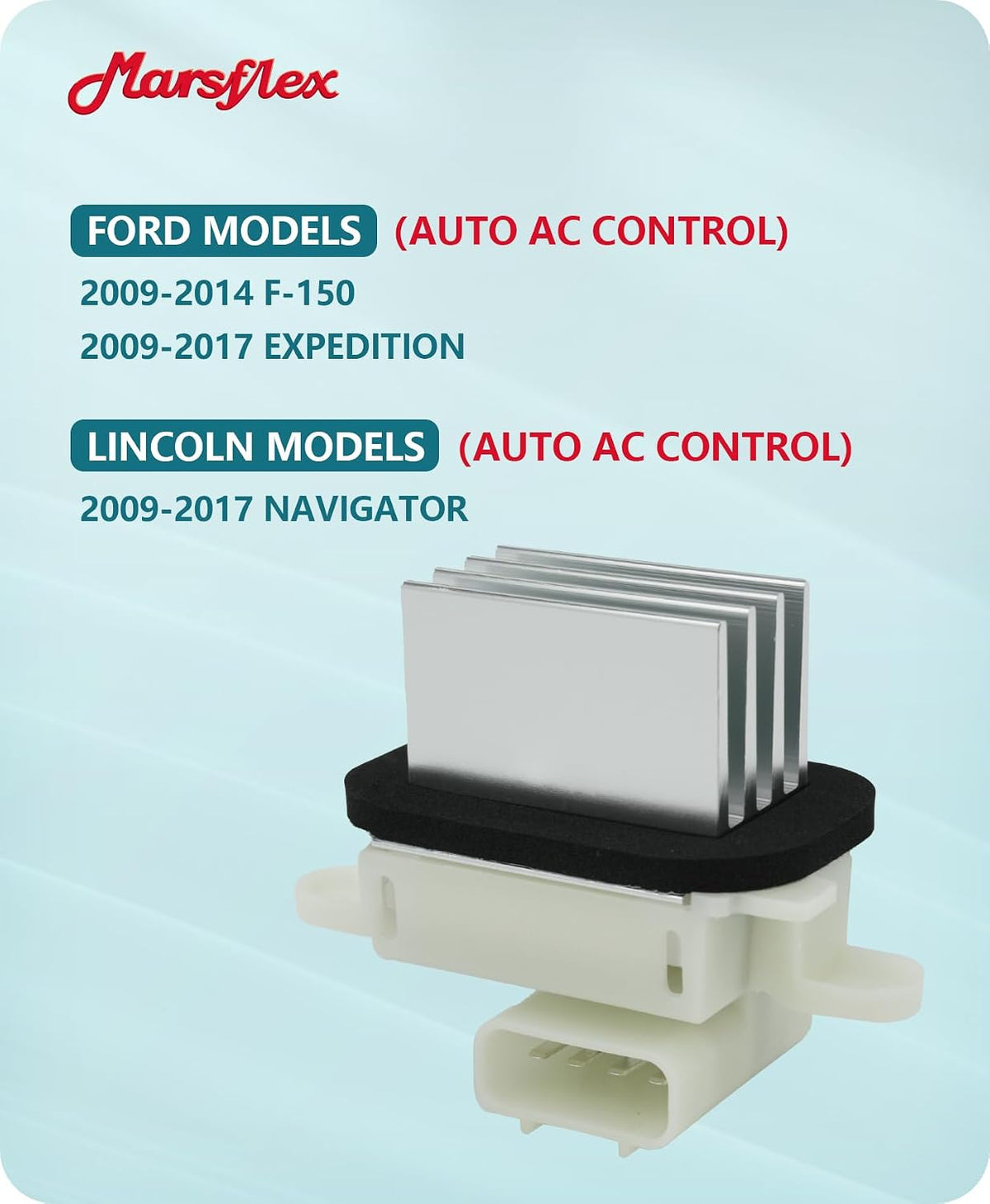 Marsflex Blower Motor Resistor Fit for 2009-2017 Ford F150 Expedition