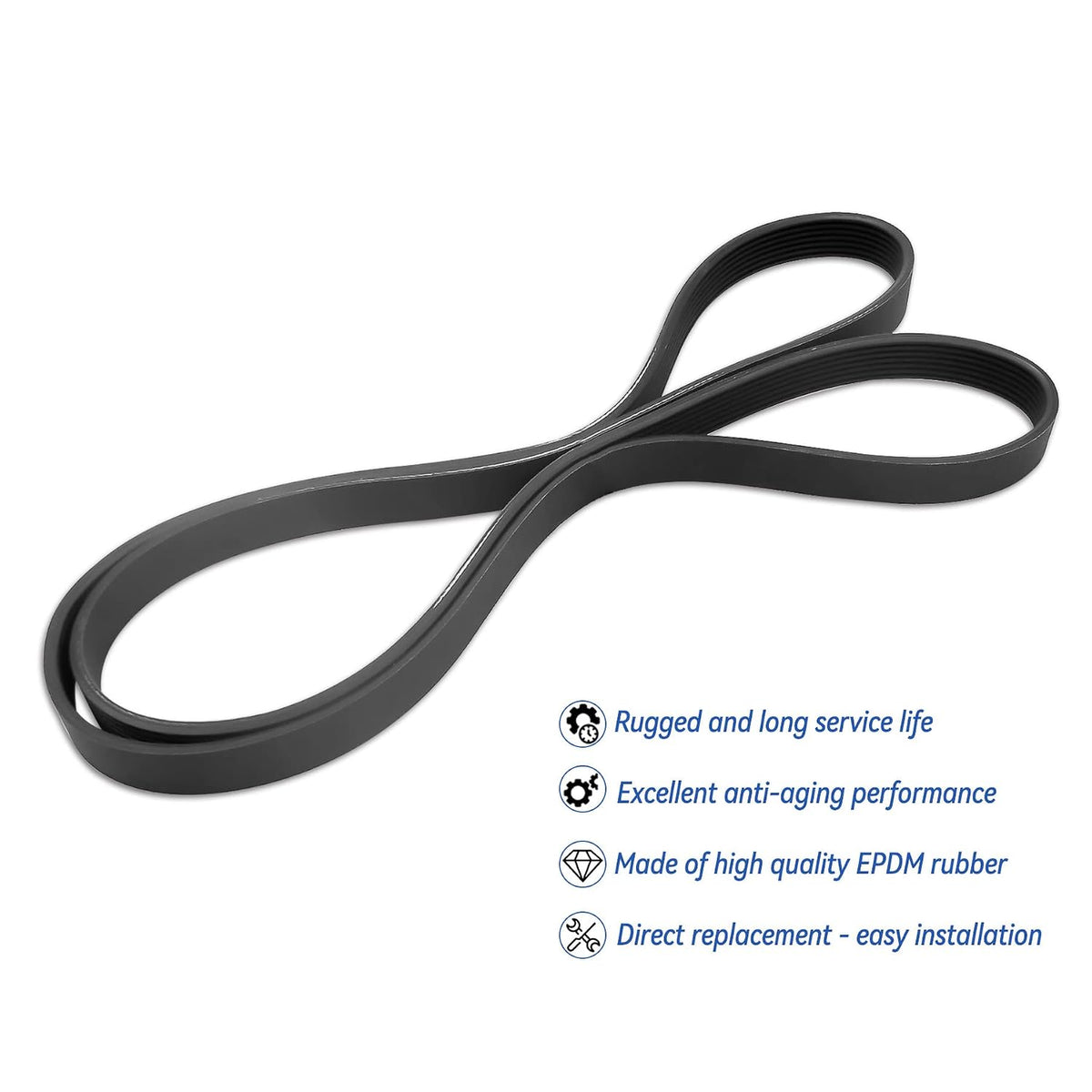 WH08X10050 Washer Belt Fits for GE Hotpoint RCA Kenmore Replace AP4980977