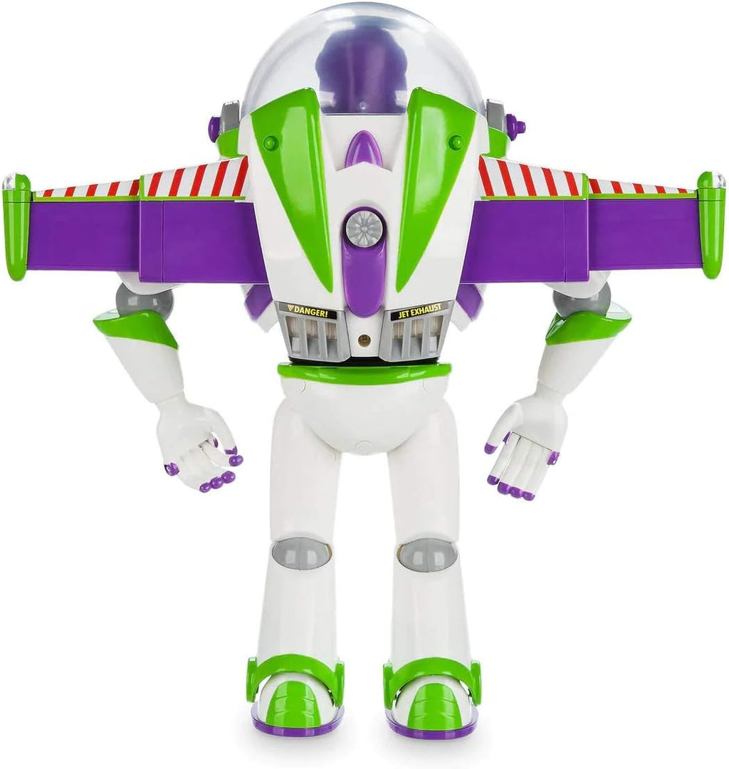 Disney Store Official Buzz Lightyear Interactive Talking Action Figure from Toy Story, Features 10+ English Phrases