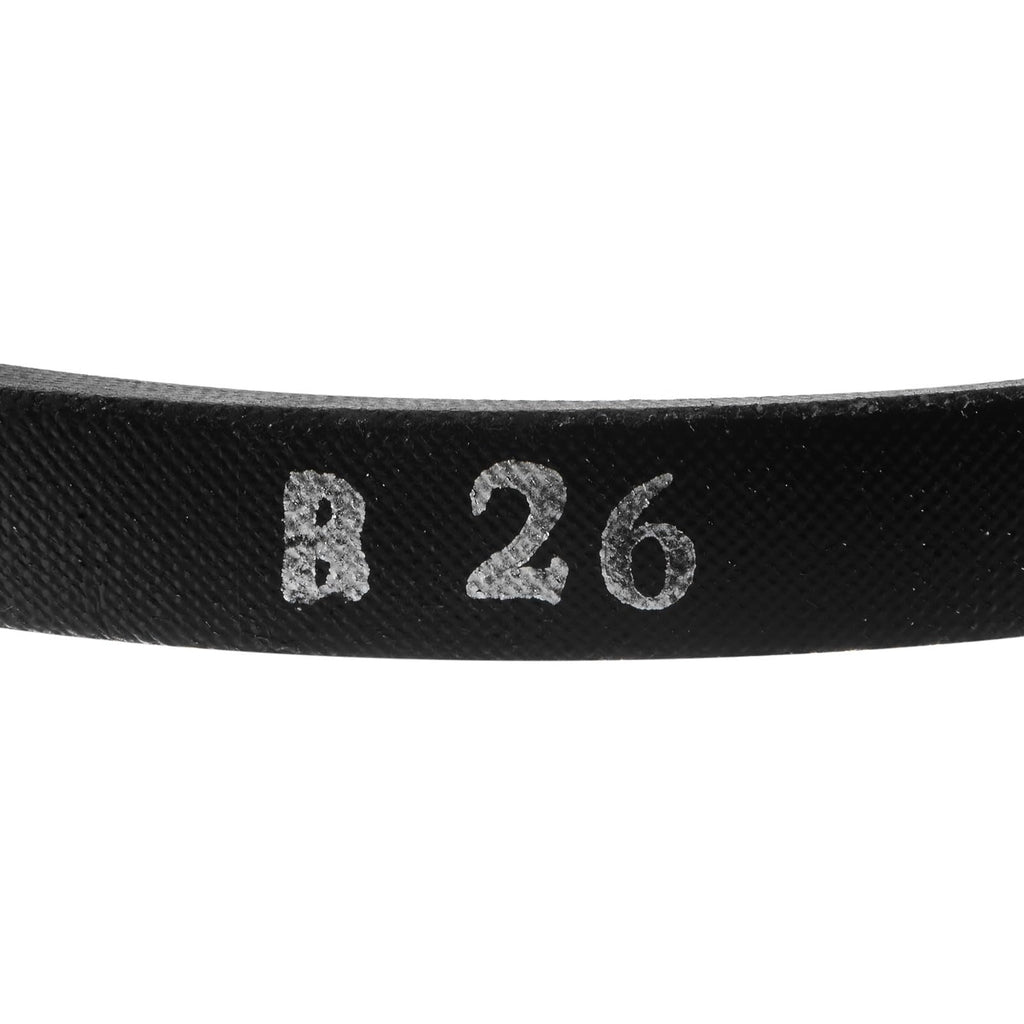 uxcell B26 1/2 Rubber V Belt, B Section V-Belt 29.1" Outside Circumference x 0.67" Width x 0.43" Thick, Industrial Power Transmission Belt, Black