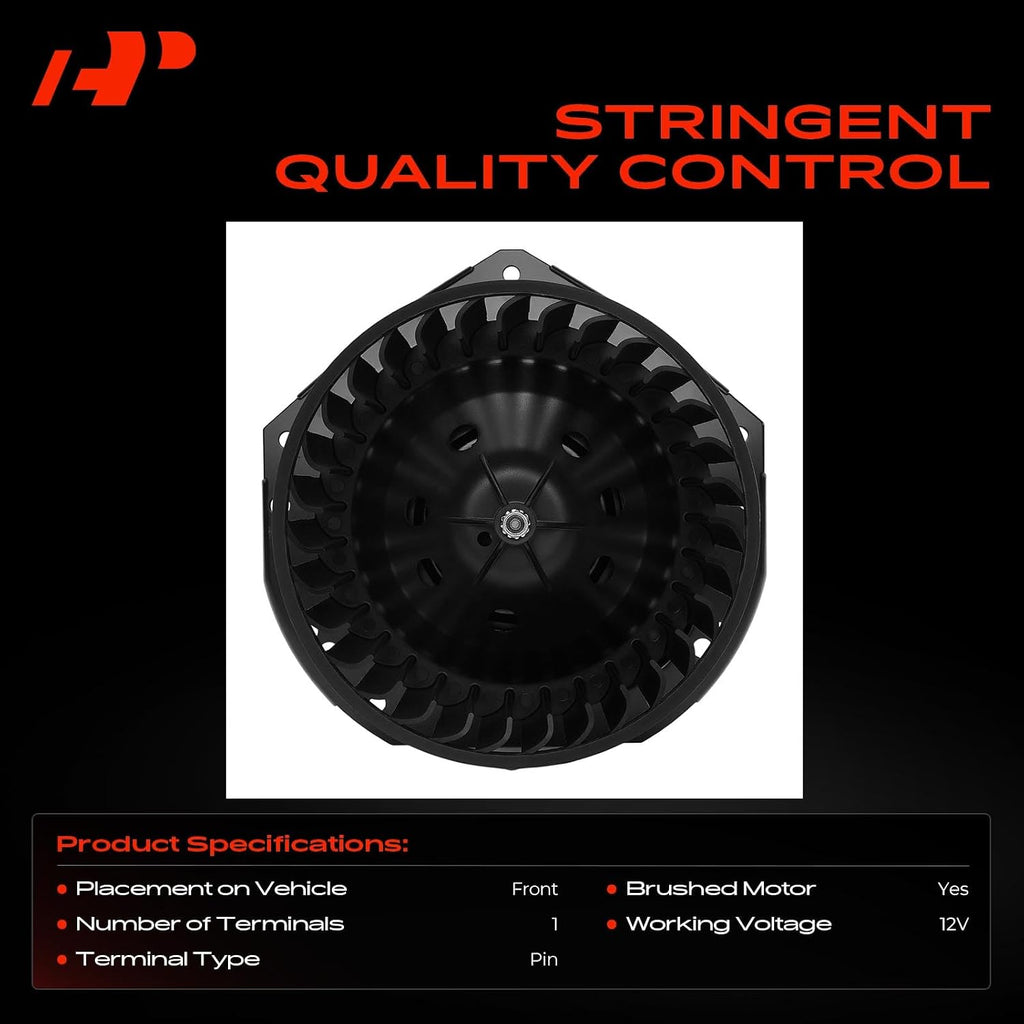 A-Premium Front HVAC Heater Blower Motor with Fan Cage