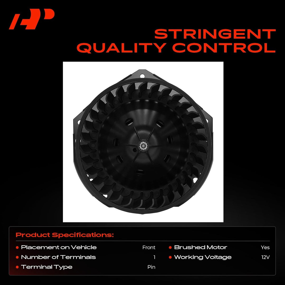 A-Premium Front HVAC Heater Blower Motor with Fan Cage