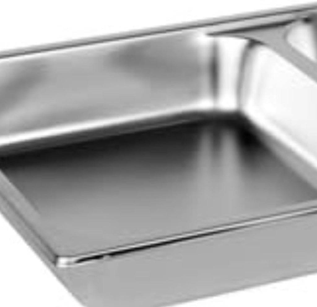 Full Size 2-1/2" Deep Anti-Jamming Divided Steam Pan Stainless Steel 24 Gauge- Commercial Catering Food Pans Chafing