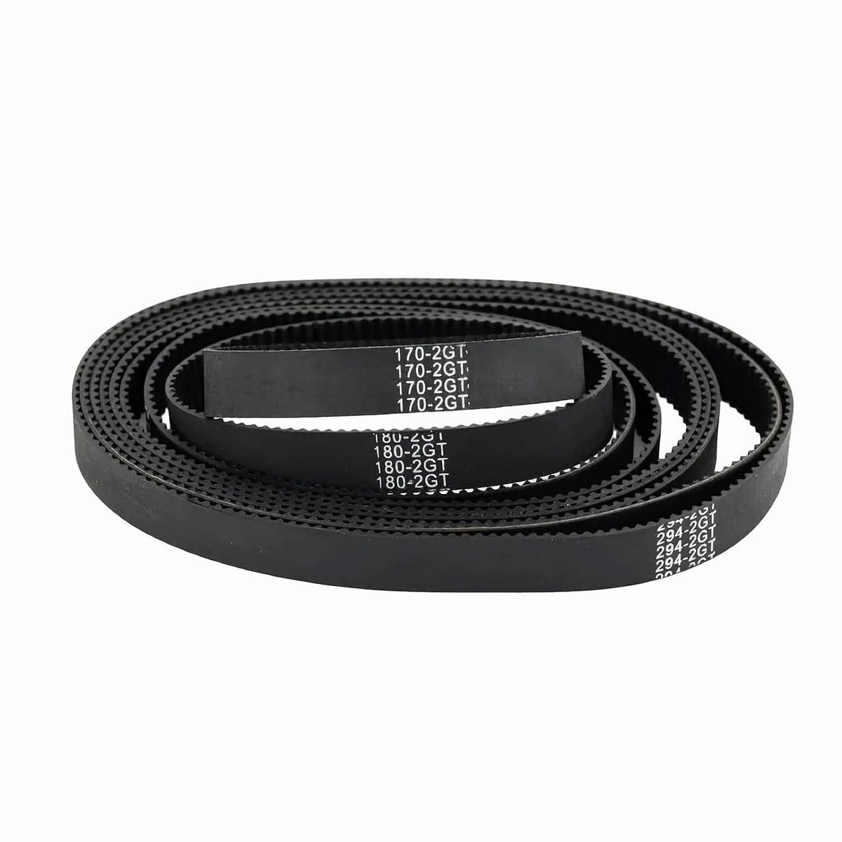 GT2 Timing Belt, 6mm Closed Loop Rubber Belt, Length 200mm, Width 6mm, Pitch 2mm, 2GT Synchronous Belts 3D Printer Belt, Black Loop Drive Belt 10pcs (200MM)