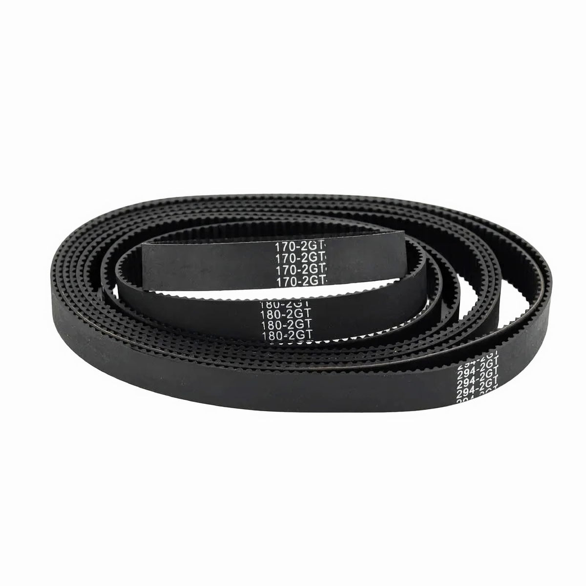 GT2 Timing Belt, 6mm Closed Loop Rubber Belt, Length 248mm, Width 6mm, Pitch 2mm, 2GT Synchronous Belts 3D Printer Belt, Black Loop Drive Belt 10pcs (248MM)